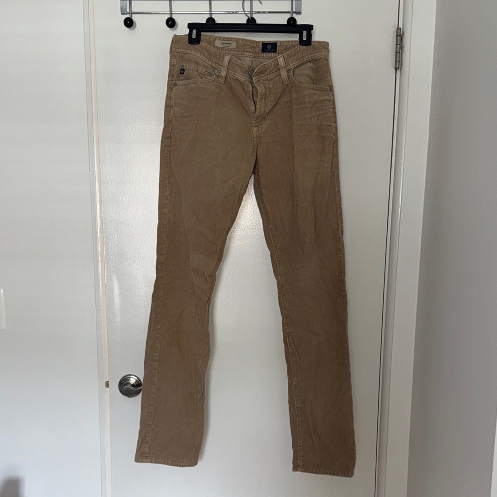 AG Adriano Goldschmied Beige Corduroy Pants